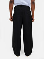 The "Genoa" Double Pleated Pants - Black
