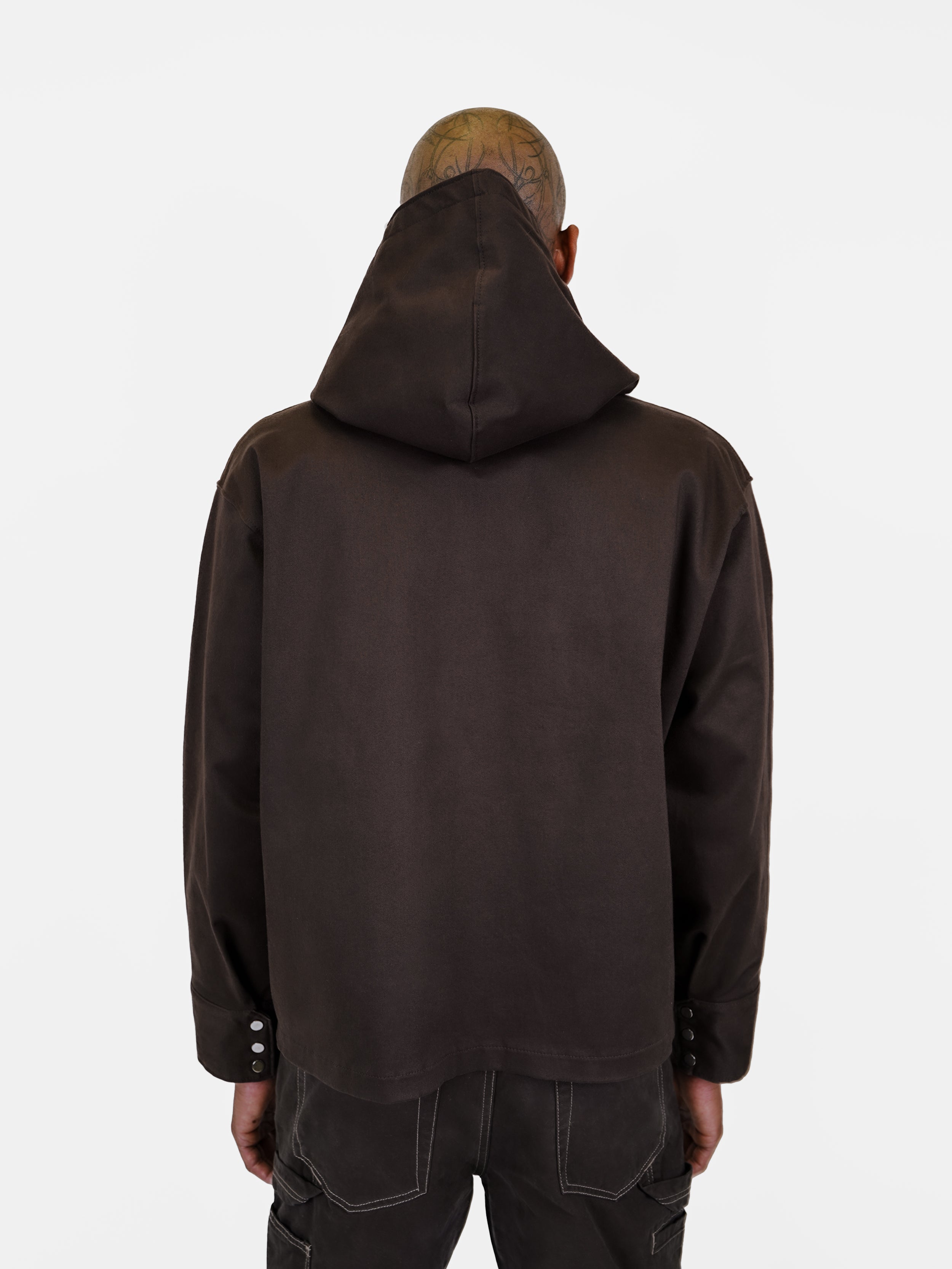 The "Marrakesh" Hooded Jacket - Soil Brown