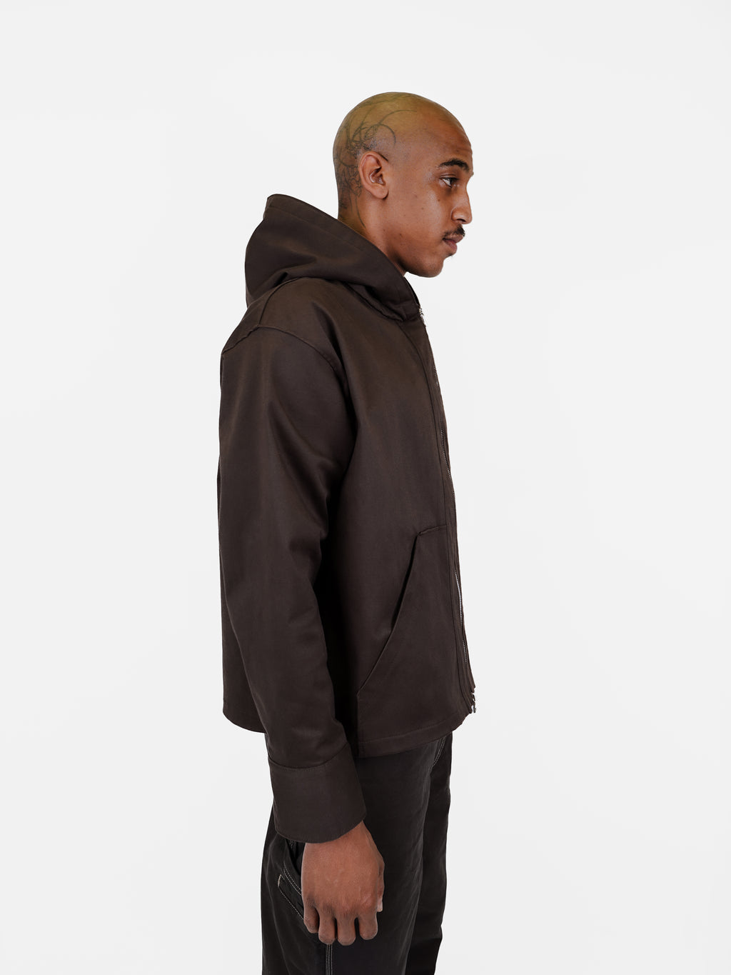 The "Marrakesh" Hooded Jacket - Soil Brown