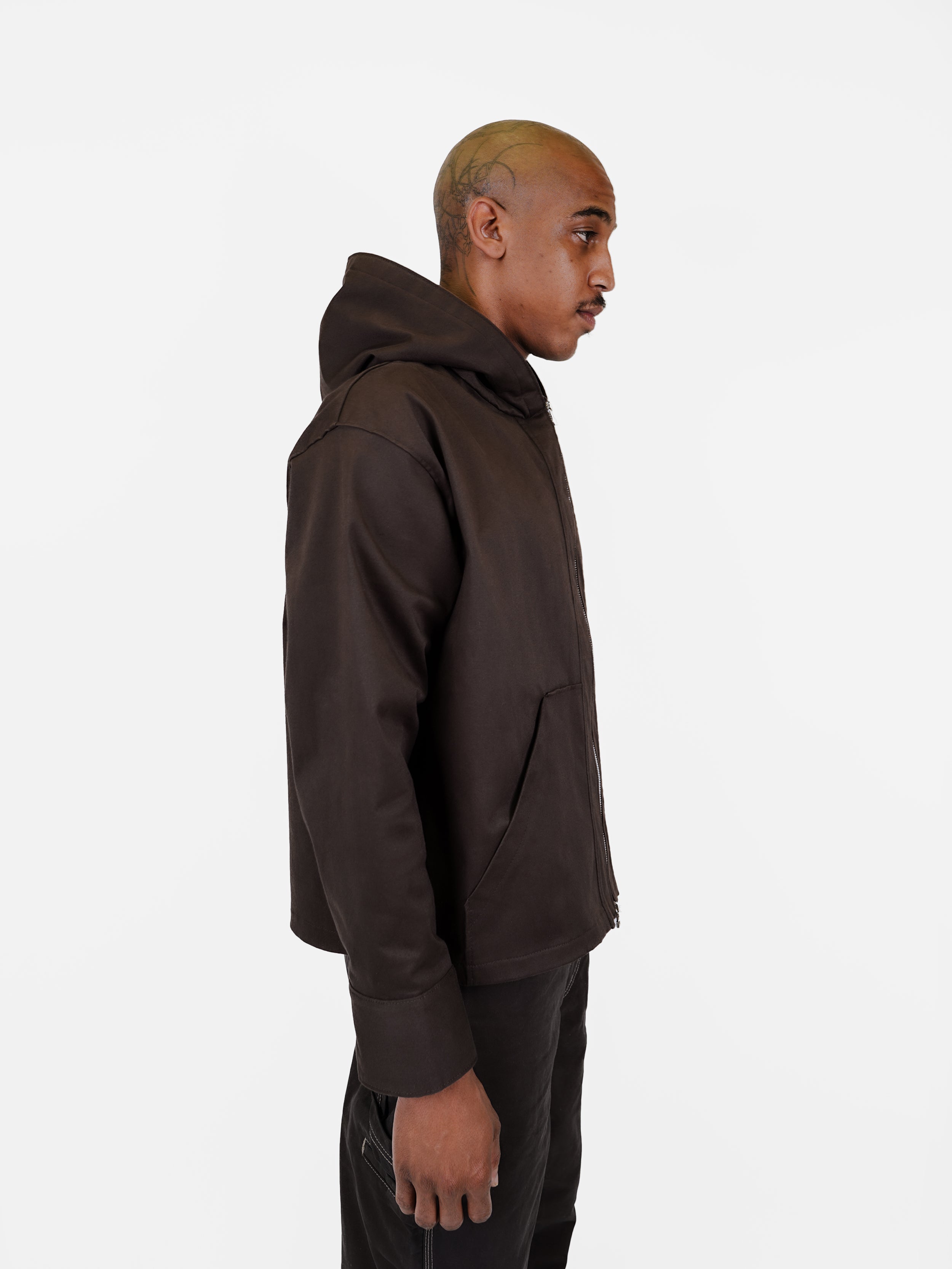 The "Marrakesh" Hooded Jacket - Soil Brown