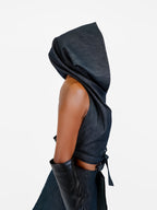 The "Zoe" Vest - Dark Indigo